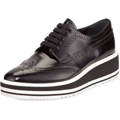 prada womens wingtip oxford|oxfords for women.